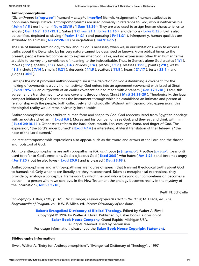 Anthropomorphism in the Bible Part One: Understanding Divine Language