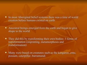 Anthropomorphism in Indigenous Belief Systems