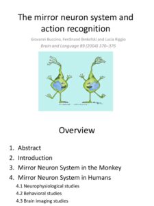 The Role of Anthropomorphism in Mirror Neuron Research
