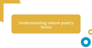 Why Do Some Cultures Anthropomorphize Nature in Poetry?